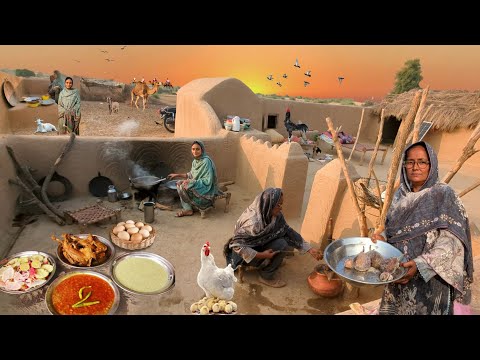 Very Unique Woman Village Life Pakistan | Traditional Village Food | Old Culture in Punjab #food