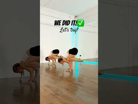 NEW CHALLENGE💪🏻 #dancechallenge #acrobatics #yogatrick #dance #yogachallenge #tricks #bakasana