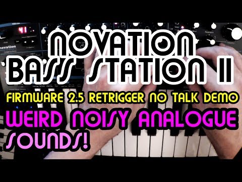 Firmware 2.5 Retrigger Noise Demo (No talk) // Novation Bass Station 2 Demo