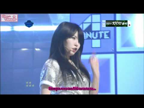 [Subs Español] 4Minute - Mirror Mirror (Live on M!C 110407)
