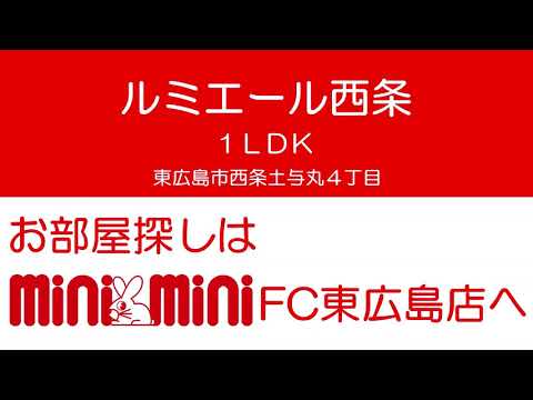 ルミエール西条（1LDK）の室内動画サムネイル