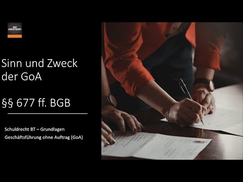 Sinn und Zweck der GoA I Grundlagen der GoA 1