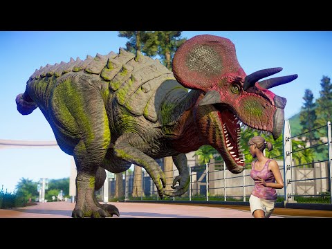 🌍 Jurassic World Evolution - Ultimasaurus Vs Gorgosaurus Breakout and Fight!
