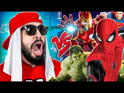 Todos os Super Heróis Vs. Mussa - Batalha de Rima (Animação Roblox)