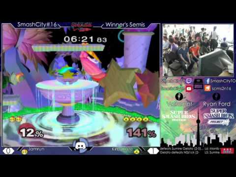 SmashCity#16 Winner's Semis   Jamrun Vs.  KirbyKaze