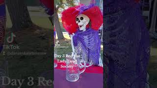 Download lagu Day 3 Red Hat Lady Dead Society #Halloween  #diy #skeleton  #skeletons  #Halloween #redhat mp3