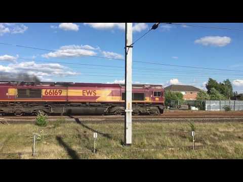 66169 passes Darlington - 6G03 North Blyth to Tees N.Y.