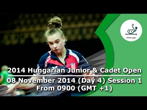 2014 Hungarian Cadet Open - ITTF Premium Junior Circuit day 4 session 1
