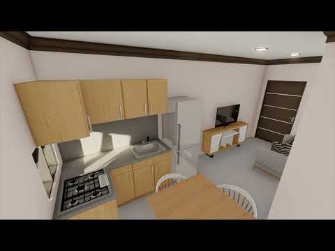 4.5m x 6m SMALL UNIT APARTMENT WITH 1 BEDROOM