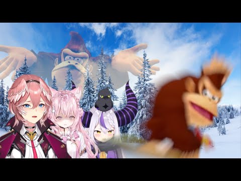 Laplus, Lui, and Koyori get dunked on by Donkey Kong [hololive/engsub]