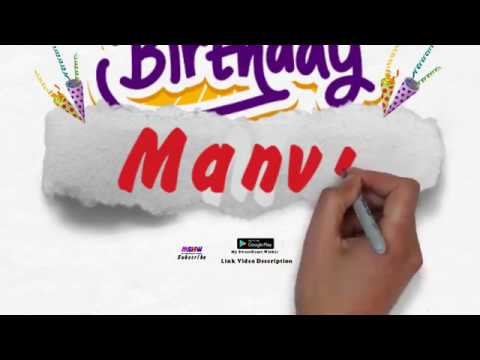 Happy Birthday Manvi