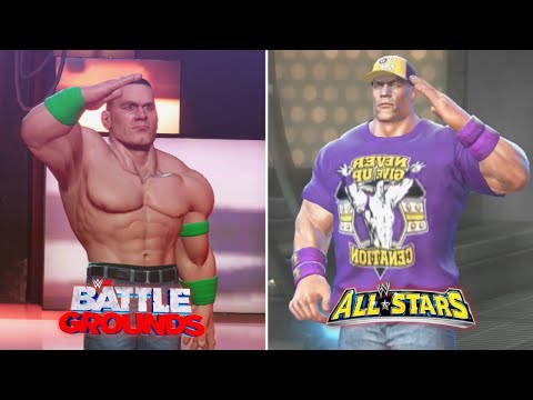 WWE All Stars Entrances VS WWE 2K BattleGrounds ENTRANCES