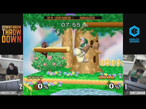 DTTD #1 SSBM - Underscores (Ice Climbers) Vs. Dansdaman (Sheik, Fox) Losers Quarters