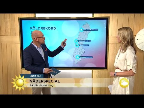 Väderspecial: "Kallaste på 50 år i juli" - Nyhetsmorgon (TV4)