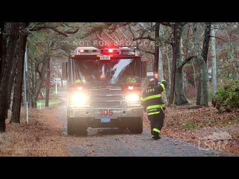 11-16-2022 Barnstable, MA - Tree Down On Live Wires- Wind Gusts 37+ Mph - Cape Cod