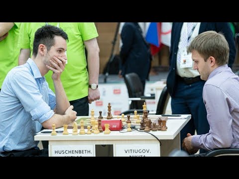 GM Vitiugov vs. GM Huschenbeth World Cup 2019