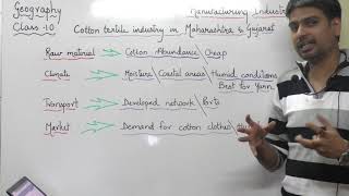 Cotton textile indutry in maharashtra & gujrat | class 10 geography 