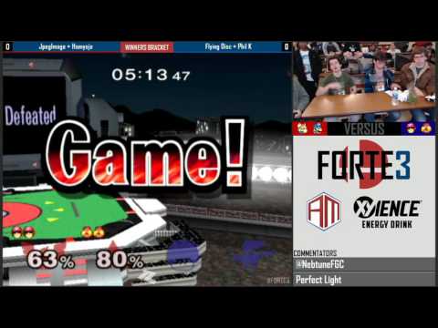 Forte 3 Melee - JpegImage + Hamyojo vs Flying Disc + Phil K - Winners Bracket
