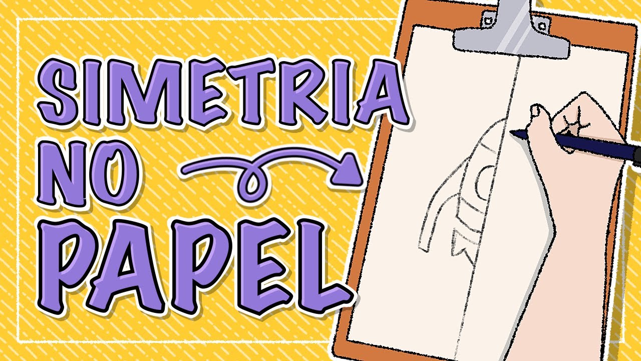 COMO FAZER UM DESENHO SIMÉTRICO | COMO USAR SIMETRIA NO PAPEL