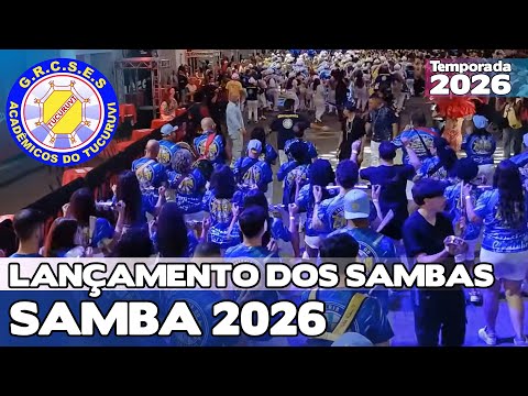 TUCURUVI 2026 AO VIVO | LANÇAMENTO DOS SAMBAS DE SP 4K | #LDS26