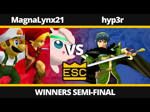 ESC 32 - Winners Semi-Final - MagnaLynx21 (Luigi, Young Link, Jigglypuff) Vs. hyp3r (Marth) - SSBM