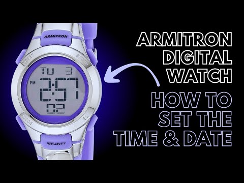How to Set the Time and Date on an Armitron Pro Sport Digital Watch