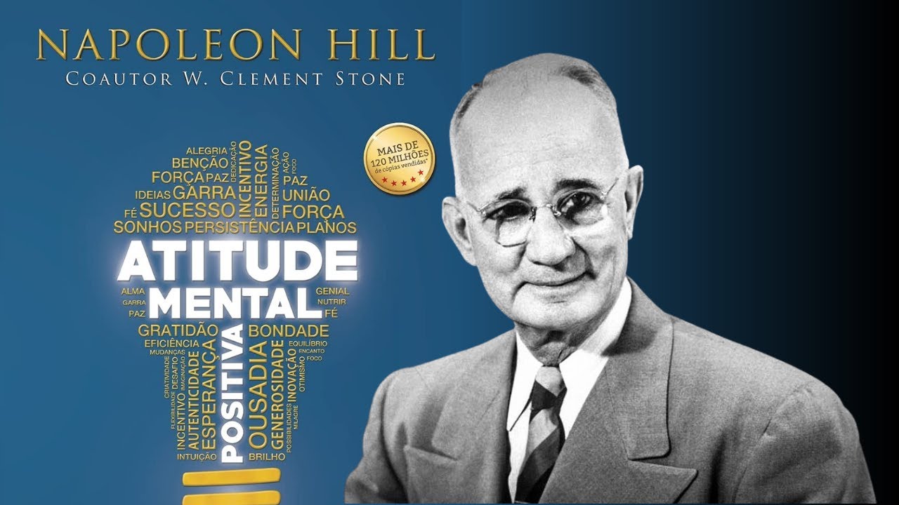 ATITUDE MENTAL POSITIVA -  Napoleon Hill ( Tela preta )