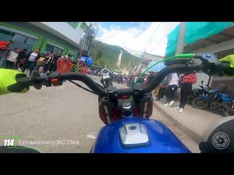 On Board BIG STAN en el circuito callejero de Sandoná en su 115cc