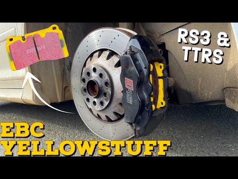 THE RS3 GETS NEW BRAKE PADS | EBC YELLOWSTUFF! (HOW TO REPLACE PADS ON TTRS & RS3)