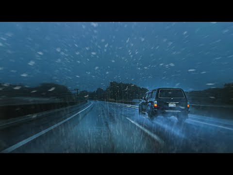 ☔️Highway Driving in Heavy Rain