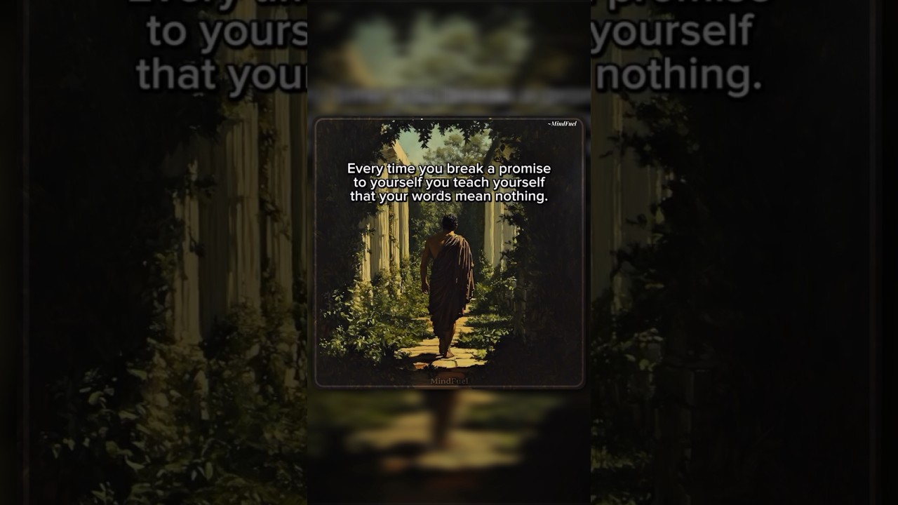 🚫Stop Breaking Promises to Yourself 💭 | Deep Motivational Quote