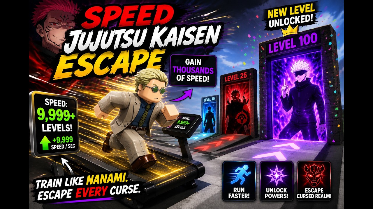 I Became NANAMI From JJK in Roblox! ⚡ 9999+ Speed Escape Challenge!