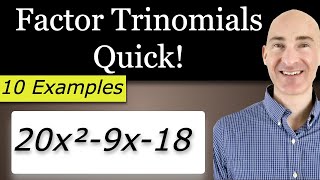Factor Trinomials FAST! (AC Method, Grouping & More)