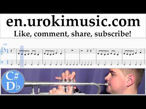 How to Play Trumpet Dua Lipa - New Rules Tabs Part#2 um-i352