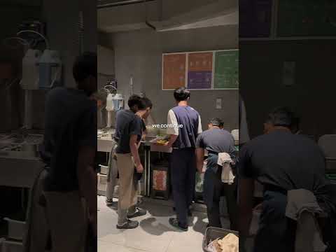 even on the other side of the world, cleaning is half the job in the kitchen 🧽 #culinaryarts