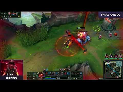GenG Doran 1HP Escape then a solo kill Pro View | T1 vs GenG | LCK Spring Finals 2023
