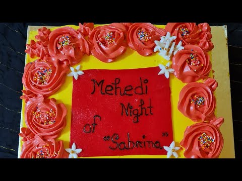 Gaye holud theme cake|গায়ে হলুদ কেক