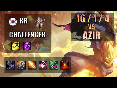 Ekko Mid Vs Azir - KR Challenger Patch 11.4 ✅