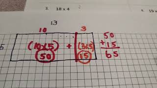 Distributive Property Part 1 (with grid paper)