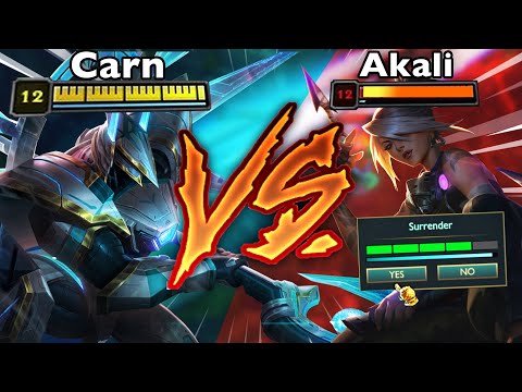 Stomping Akali Mid In Masters So Hard They give up! | Carnarius | League of Legends