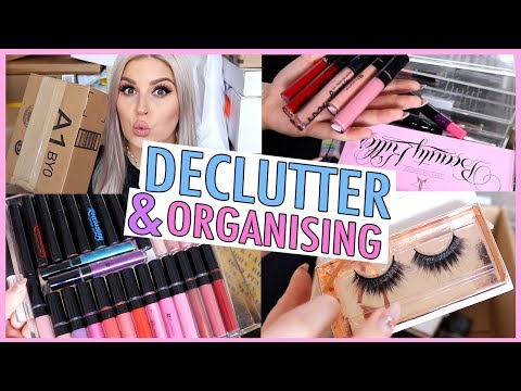 New Makeup  🔪 ORGANIZE AND DECLUTTER MY MAKEUP COLLECTION! 😏
