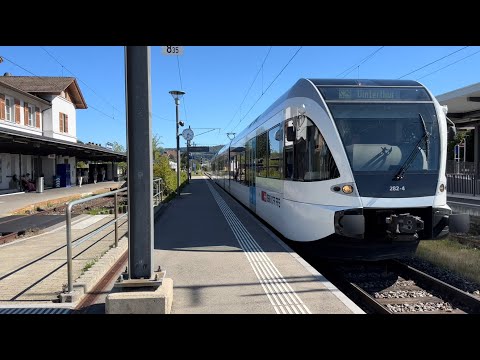 Bahnverkehr in Stein am Rhein (04.09.2023)