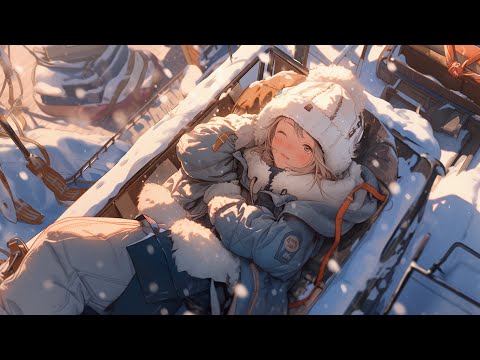 Video Thumbnail: Waking up to snow ❄️ Calm Lofi Mix