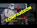Star Wars Battlefront Easter Egg Stormtrooper Hits Head Side By Side Comparison