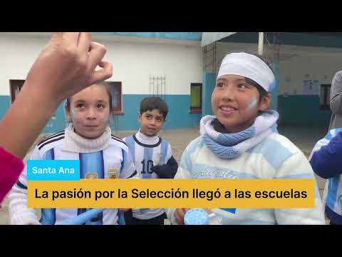 La pasión por la Selección llegó a las escuelas