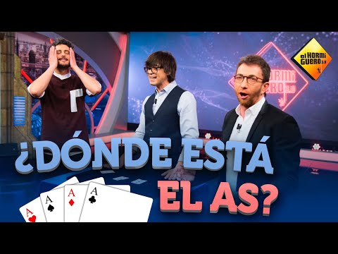 Luis Piedrahita sorprende a Antonio Pagudo con el truco del trilero - Magia - El Hormiguero