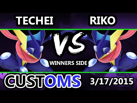 S@X Customs - Techei (Greninja) Vs. Riko (Greninja) SSB4 Winners - Super Smash Bros 4 Wii U