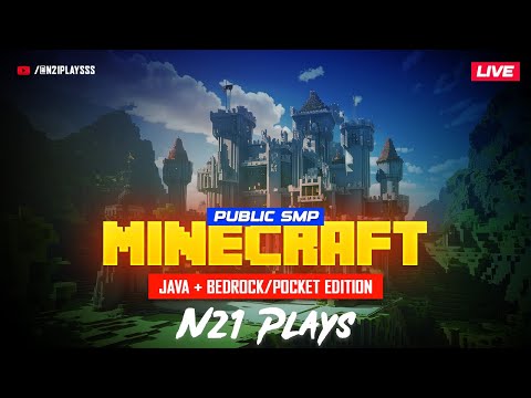 "Join Monster SMP Live Stream on N21 Plays!" #minecraft