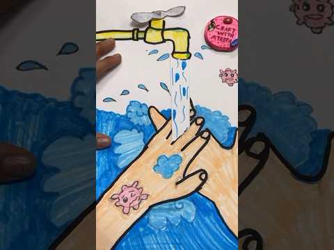 Hand 🖐️ germs🦠 activity kids#ytshorts#crafts#viral#diy#activity#craftswithateefa,pls subscribe🥹🙏