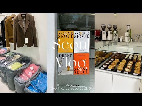 [Seul vlog] 2022.10 Viagem solo para Seul, Coreia do Sul 🇰🇷 | Seongsui Cafe 🥯 | Euljiro Gwangjang Market Dongdaemun 🛍 | Vlog da Coreia do Sul